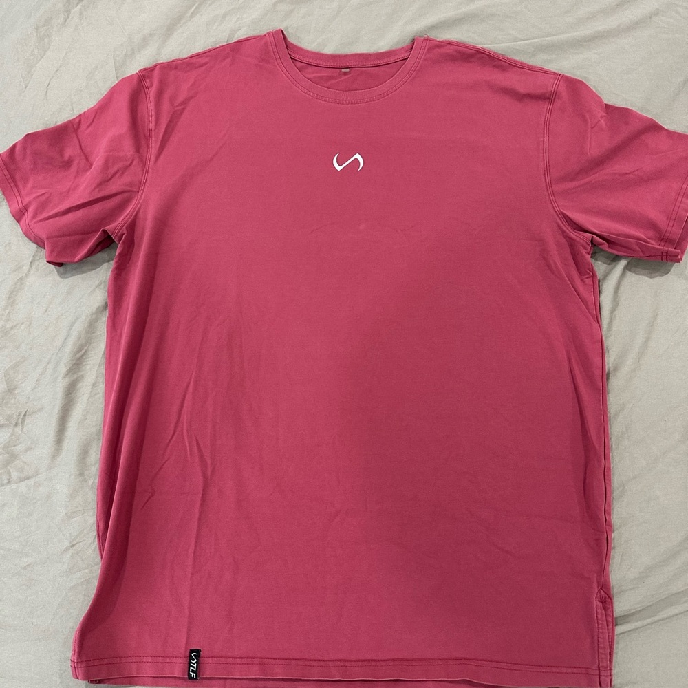 Stylish Deep Mauve Tee with Logo